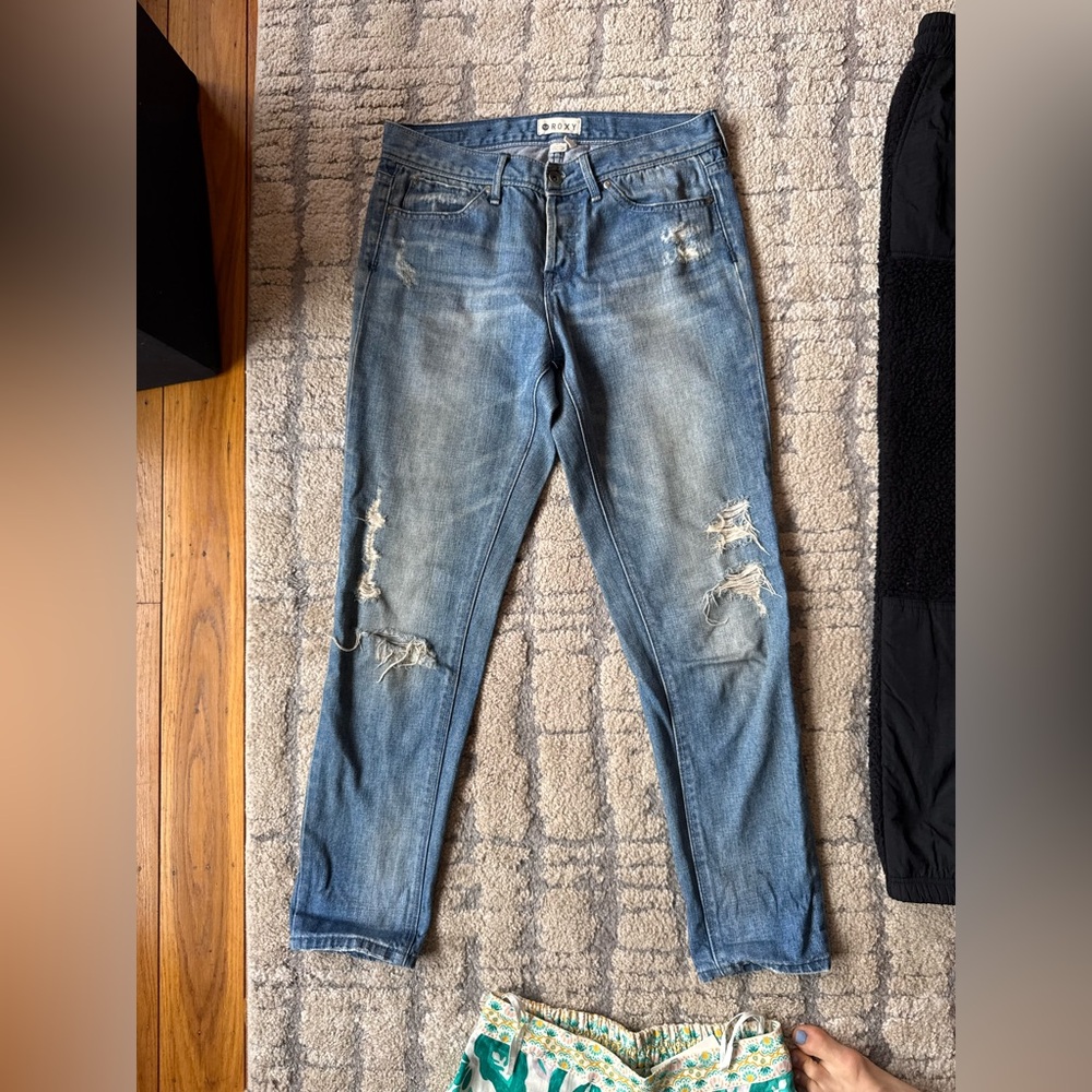 Roxy Loose Fit Low Rise/Mid Rise Jeans